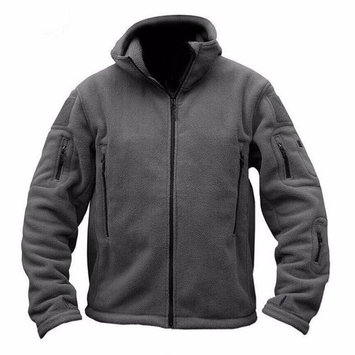 Hot Fleece Jacket Full Zip Army Jackets Hoodies Men Combat Warm Casual Hoody AUS - Picture 10 of 12