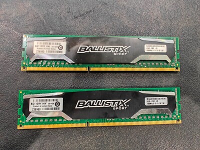 Crucial Ballistix Sport 8GB (2x4GB) 1600Mhz (BLS4G3D1609DS1S00