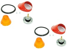 Turn Signal Assembly Amber Set Lr Fits Volkswagen Type1 Bug Mid 1955-1957