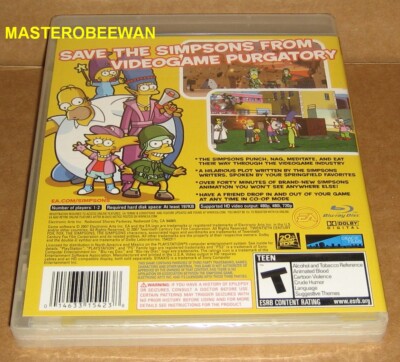 The Simpsons Game (Sony PlayStation 3, 2007) for sale online