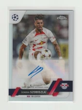 2022-23 CHROME UEFA AUTO REFRACTOR [ DOMINIK SZOBOSZLAI ] RB LEIPZIG