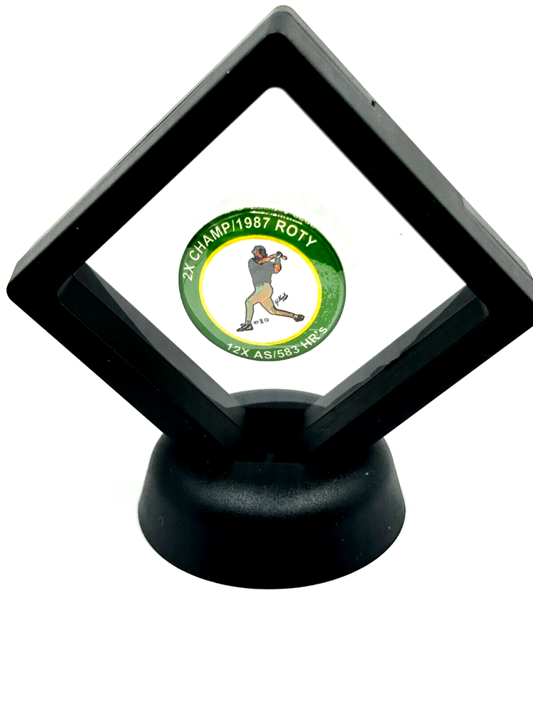 Oakland Athletics Mark McGwire Artwork floating Sports Badge-RETRO Collectible