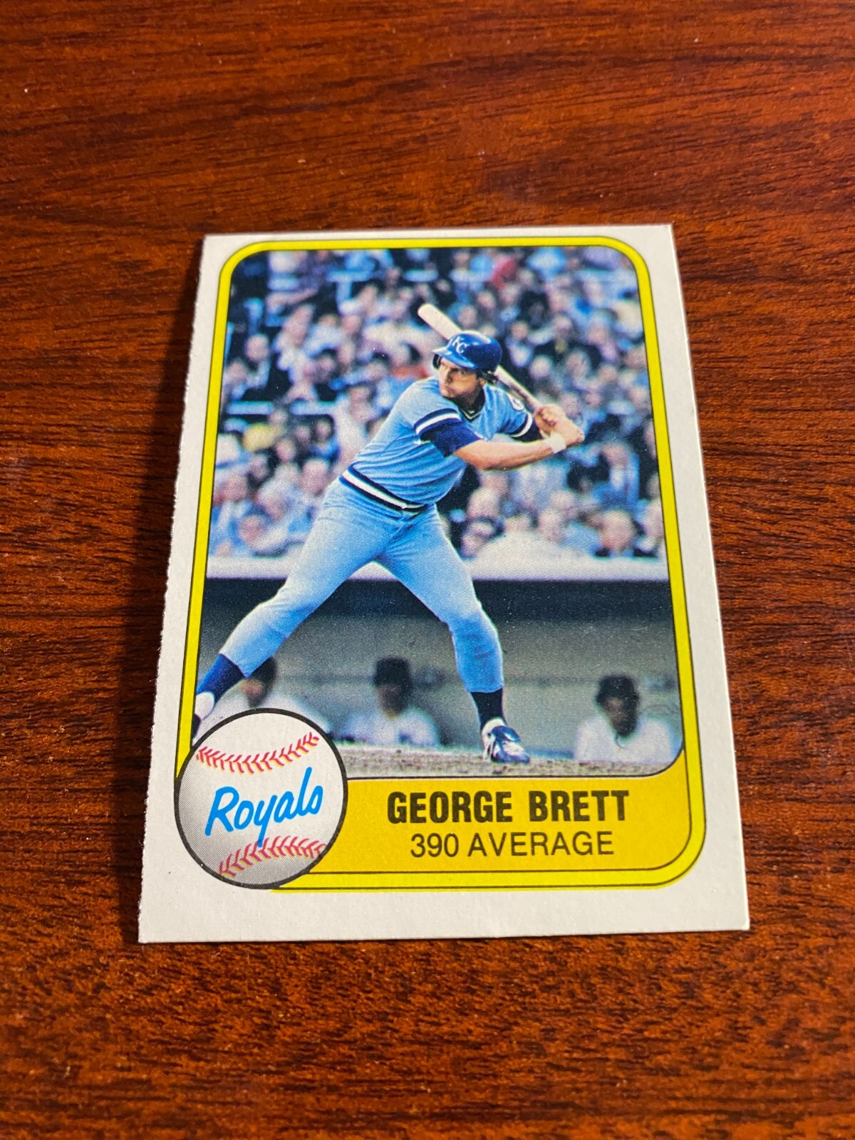 1981 Fleer #655 George Brett HOF