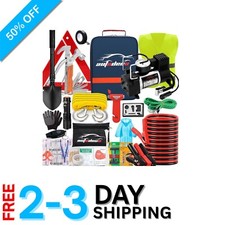 Essential 95-Piece Roadside Emergency Kit - Perfect for New Drivers and Families