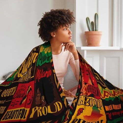 African American Women Blanket, Sorority Blanket for Woman, Black Girl