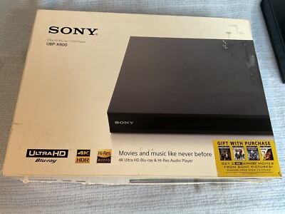 Sony UBP-X800M2 4K UHD Blu-ray Player - Black - In Box