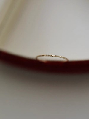 Vorsteckring 14 kt massiv Gold Jada Diamantschliff - dünn, glänzend, 14 K Au585