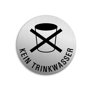 Kunststoff Schilder Kein Trinkwasser Kleingarten Campingplatz 85mm x