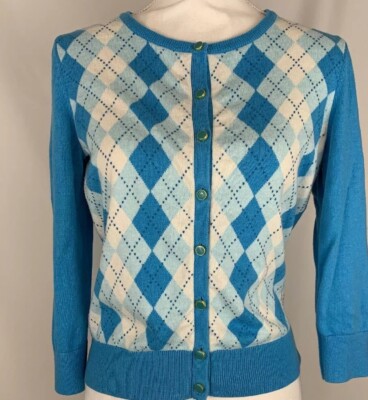 talbots argyle cardigan