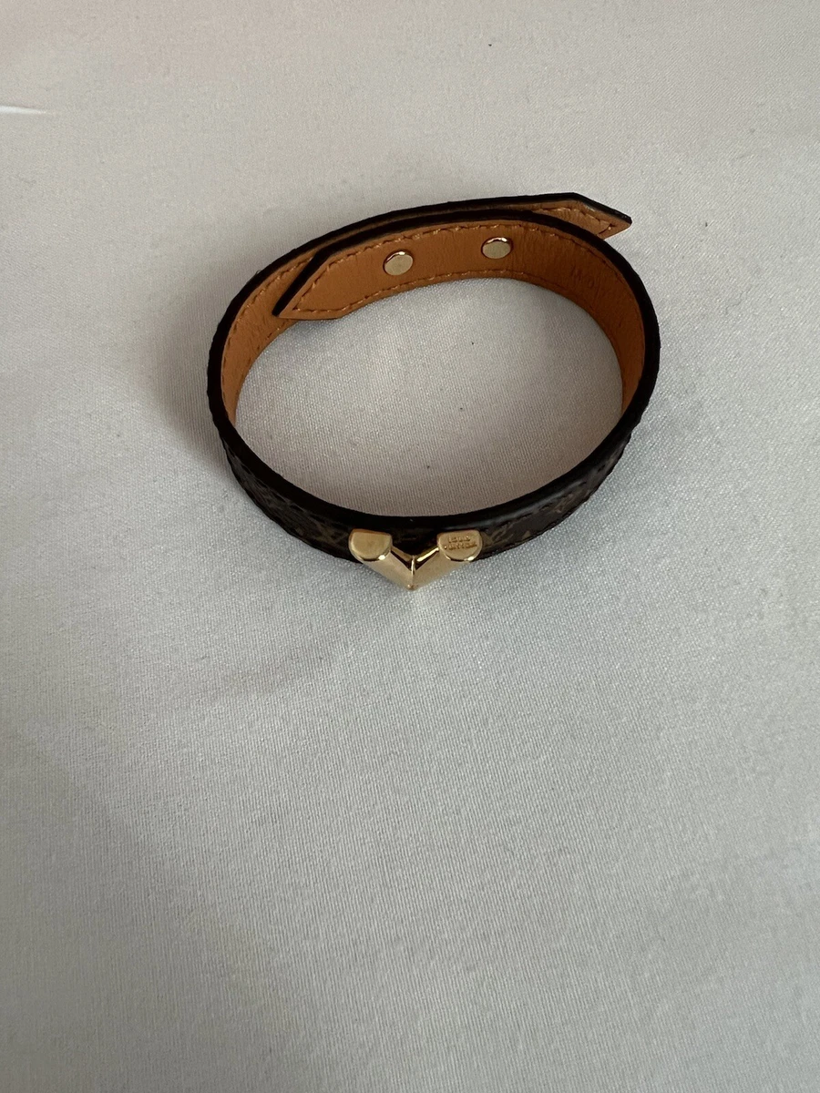 Louis Vuitton brown leather bracelets