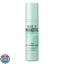 Isle of Paradise Self-Tanning Mousse, Medium - Color Correcting Tanning Foam 