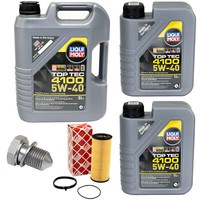 MotoröL Set 5W-40 Liqui Moly 7 Liter + ÖLfilter + Schraube FüR Audi A4 A6 A8 3.2