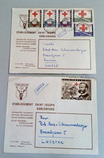 BELGIUM 1959 Red Cross Solferino Centenary Covers (2) Carlsbourg to Switzerland