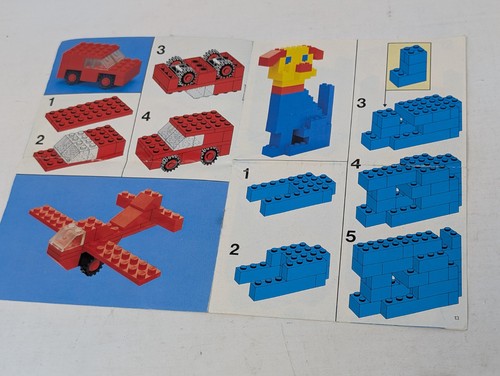 1985 LEGO Basic Manual Only - 520 - Missing Pages - Picture 4 of 6