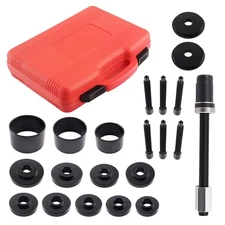 19 Piece Wheel Hub Bearing Service Tool Set Front Drive Kit with Storage Case