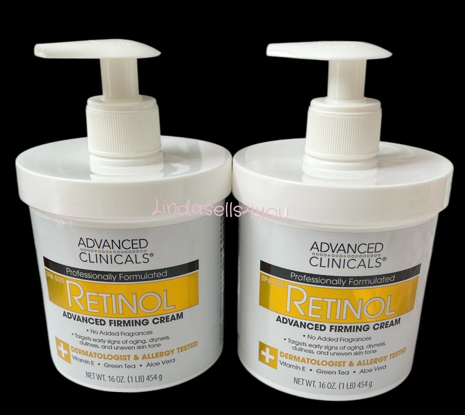 2 Pack Advanced Clinicals Retinol Advanced Firming Anti-Agin