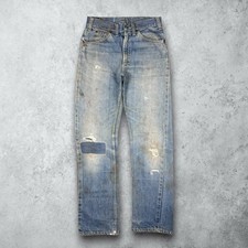 Vintage 50s Penney's Foremost Distressed Faded Cowboy Denim Jeans Men s 28x30