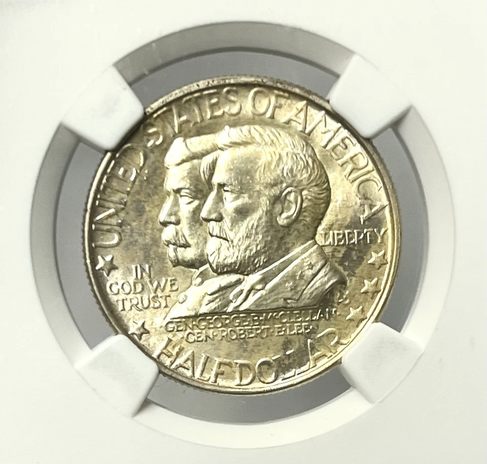 1937 Antietam Commemorative 50¢ Half Dollar NGC MS67 Featuring Gen.Robert E. Lee - Image 2 of 4