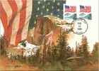 Dr Jim Stamps Maximum Card 25C Flag Over Yosemite Pair First Day Issue