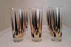 Vintage Anchor Hocking Golden Peaks Set Of 9  6 3/4" Ice Tea Coolers Tumblers
