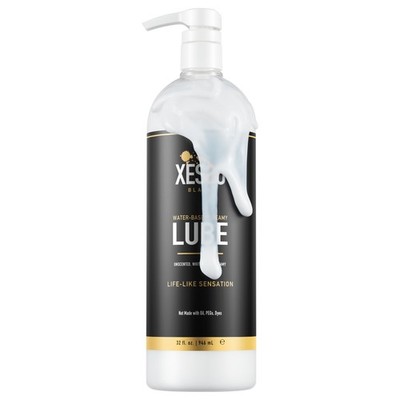 XESSO Water-Based Creamy Lube, Unscented 32 fl 32 Fl Oz (Pack of 1), White 
