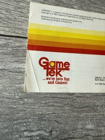 Jeopardy Nintendo Entertainment System NES Box & Manual Only