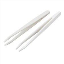 Pr&auml;zise Plastikpinzetten Set, Antistatisch, Flache Spitzen, 3mm, 2 St&uuml;ck