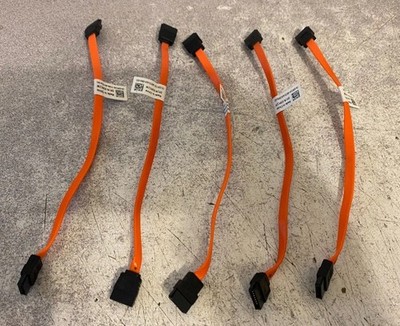 Lot of 5 Dell 8'' SATA Cables Straight Connectors 03PC1W 3PC1W 6 Gb/s Quick Ship