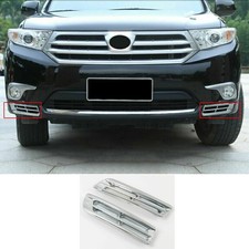 For Toyota Highlander 2011-2013 Chrome Front Fog Light Lamp Cover Accessories