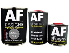 Autolack für AlfaRomeo 456 Grigio Vesuvio Metallic Opaco 1,25L Klarlack Set