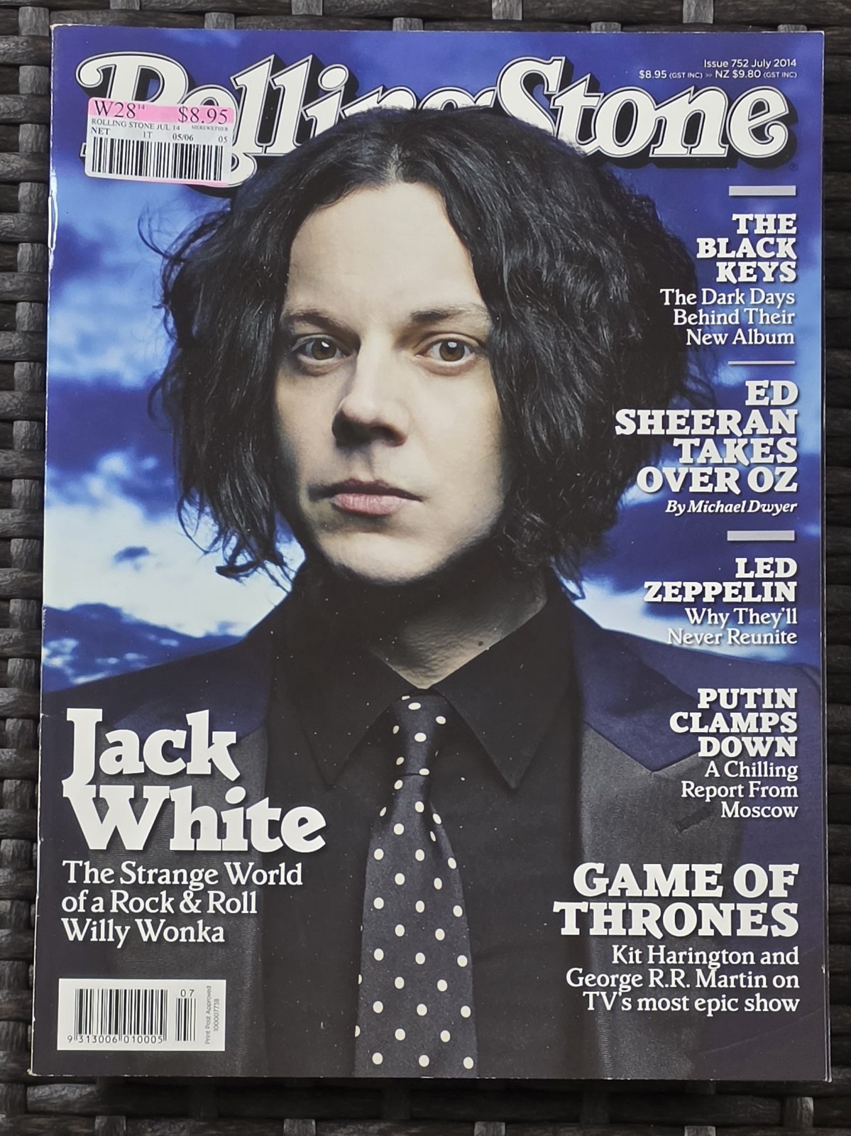 Rolling Stone Magazine July 2014 Jack White Game of Thrones Ed Sheeran