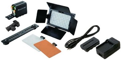 Falcon Eyes LED Lampe Set Dimmbar DV-96V-K2 inkl. Akku by studio-ausruestung.de