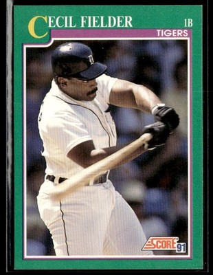 1991 Score #168 Cecil Fielder Baseball Card 3801E