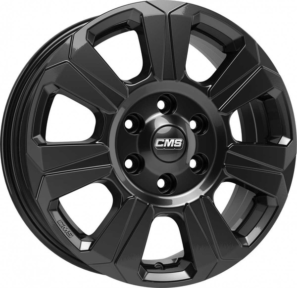 4X CMS C31 Complete Black Gloss 6.5X17 ET60 - LK5/118 ML71.1 Felge Alu-image