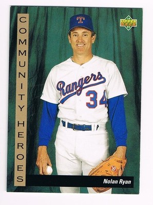 1993 Upper Deck Community Heroes #37 Nolan Ryan Texas Rangers 