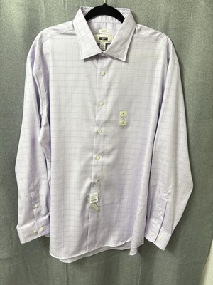 Joseph Abboud Mens Modern Fit  dress shirt Neck 18  34-35 sleeves New