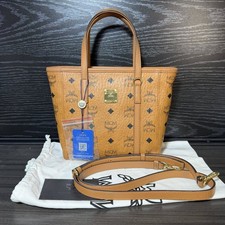 MCM Toni Classic Monogram Print Tote Crossbody Shopping Bag - Very Good #A9D42W