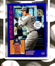 AARON JUDGE 2019 TOPPS SILVER PACK CARD #84T-18 PURPLE VARIATION Serial #27/75