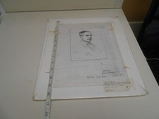 James Edward Kelly Self Portrait Print. Printed By Artist John W. Evans