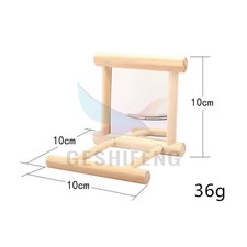 Bird Mirror Swing, Parrot Cage Toys, Hanging Play with for Macaw African Greys