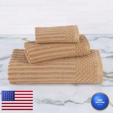 Superior 3 Piece Cotton Towel Set Includes 1 Bath Towel 1 Hand Towel 1 Face