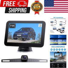 Wired Backup Camera Kit with 7" Monitor, HD 1080P Display for Car Truck/Picku...