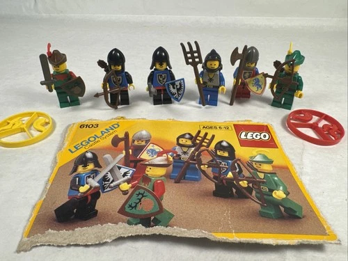Vintage Lego Castle 6103 - Castle Mini Figures (1988) 100% Complete