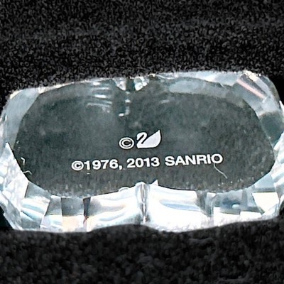 Excellent Condition] SWAROVSKI Hello Kitty Crystal Blue Ribbon | eBay