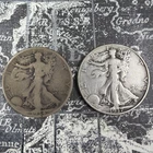 1934 & 1937 Walking Liberty Halves Exact Coins Pictured -FV104