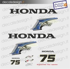 Adesivi motore marino fuoribordo Honda 75 cv four stroke gommone barca stickers 
