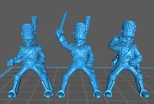 French Guard Grenadiers a Chevall High uniform - 5 minis - Resin 28mm Scale