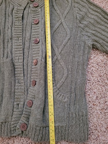 Suéter verde para mujer Woolrich con botones talla grande pequeño - Imagen 6 de 6