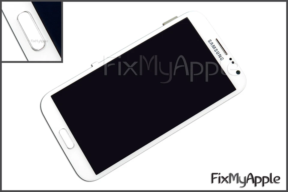 Samsung Galaxy Note II 2 N7100 Blanco LCD Pantalla Táctil Digitalizador Marco Conjunto Foto 2 de 4