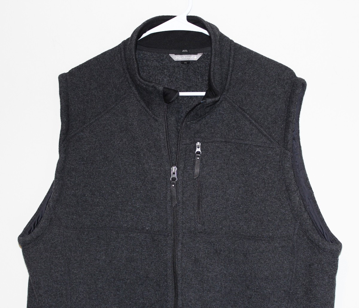 Smartwool Men's Echo Lake Full Zip Wool Vest Dark Grey SW010002